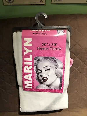 NEW 2010 Marilyn Monroe 50 X 60 Soft Plush Fleece Throw Blanket BLOCKBUSTER READ • $29.99