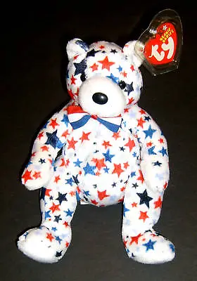 TY Beanie Baby Bear WHITE 'a Symbol Of The U.S.A.' • $5.99