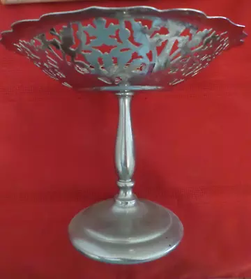 $19.50 • Buy Vintage Krome Kraft Farber Brothers Ornate Chrome Compote Serving Bowl With Stem