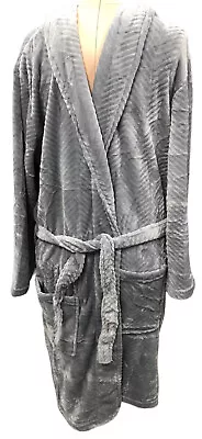 Perry Ellis Portfolio Men's Robe 0037 Sleet One Size Fits All Comfort Fit NWTS • $25.79