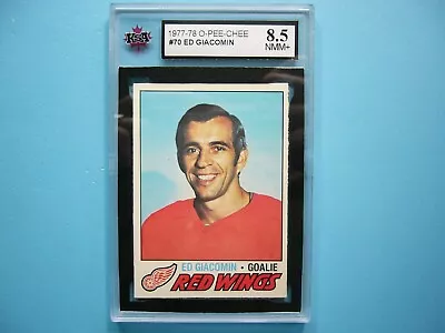 1977/78 O-pee-chee Nhl Hockey Card #70 Ed Giacomin Ksa 8.5 Nm/mint+ Sharp+ Opc • $21.74