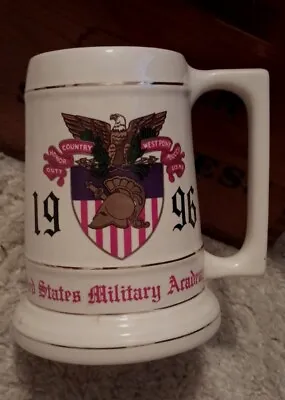 VTG United States Military Academy 1996 OLD LOGO Ceramic Stein/Mug WEST POINT  • $29