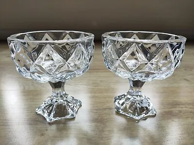 2 Royal Cuisine Cocktail Glass Ice Cream Bowl Diamond Dessert Fruit Cup 120ml • £7.50