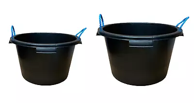 45l Or 65l Black Heavy Duty Plasterer Mixing Cement Muck Water Water Tub Bucket • £10.99