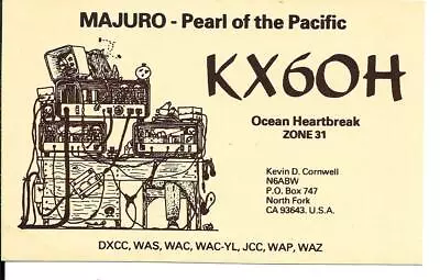 QSL  1983 Majuro  Marshall Islands  Radio Card    • $6.52