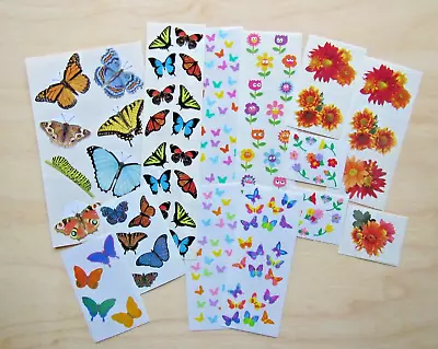 Mrs. Grossman's And Sticky Pix Butterflies Flowers Vintage Stickers Scrapbooking • $14