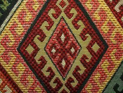 Persian Empire Kilim Extra Thick Tapestry Fabric Curtain Upholstery Cushion Use • £2.99