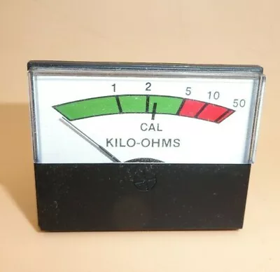 Modutec 0 - 50 Kilo-ohms Panel Meter  • $14.50