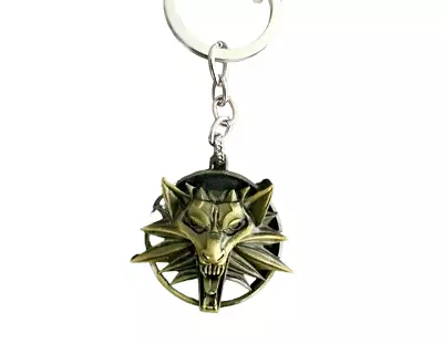 The Witcher 3 Keyring Keychain Gaming Jewellery The Wild Hunt Wolf Geralt RPG PC • $19.95