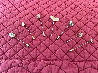 Vintage Stick/Hat Pins-Lot Of 7 • $19.99