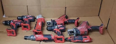 Milwaukee Lot Of (8) Power Tools All NON WORKING-NO RETURNS   #31 • $87