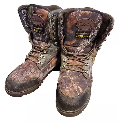 Cabelas Hunting Boots Camo 812719 Aqua Shield Realtree 800 Gram Thinsulate 7.5 M • $59.99