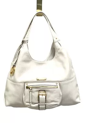 Michael Kors Austin Large Shoulder Tote Bag Purse White Vanilla Retails $223 • $179.95