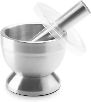 HIC Harold Import Co. Kitchen Mortar And Pestle 18/8 Stainless Steel 3.25 X 3 • $23.12