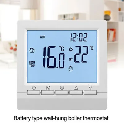 $24.99 • Buy Gas Boiler Thermostat Weekly Programmable Room Heating Temperature Controller 3A