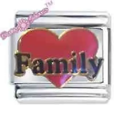 FAMILY HEART - DAISY CHARM For Use With Italian Modular Charm Bracelets • £4.51