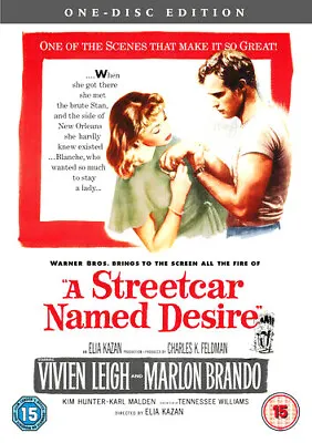 A Streetcar Named Desire (DVD) **NEW & SEALED** Marlon Brando Vivien Leigh • £3.99