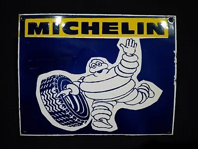 Porcelain Michelin  Enamel Metal Sign Size 18  X 14  Inches • $69.99