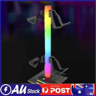 $27.09 • Buy RGB Gaming Headphone Holder Charging Headphone Stand For Universal Headphone