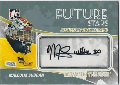 2010-11 Between The Pipes Autograph #AMS Malcolm Subban! *PWE* • $10