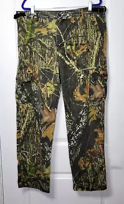 Mossy Oak Camo Cargo Pants Men's Large 40 30 Cotton Camouflage Outdoors Hunting • $22.99