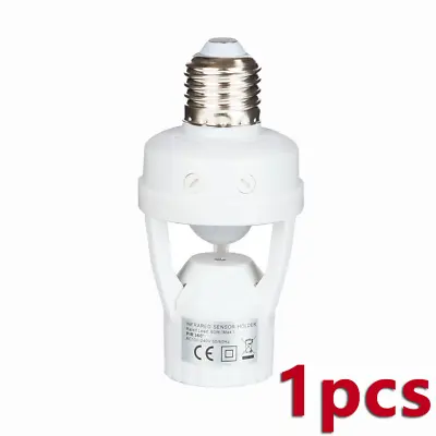 Infrared PIR Motion Sensor Bulb Holder E27 LED Light Lamp Socket Base Adapter US • $7.89