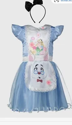 £4.99 • Buy Disney Alice In Wonderland Fancy Dress Girls Costume 9-10 Years  New