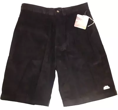 Sundek Men's Corduroy Shorts Size 32 X 21.5 Surf Skate Black Color Pockets Zip • $15