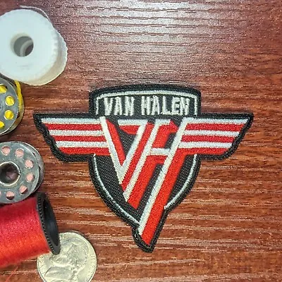 Eddie Van Halen Patch 80s Hard Glam Arena Rock Music Embroidered Iron On 2.25x3 • $5