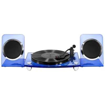 Victrola Modern Acrylic Bluetooth Turntable Record Player + Wireless Speakers • $89.99