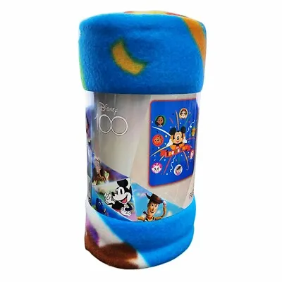 Disney 100th Anniversary Mickey Mouse Fleece Throw Blanket 45 X60  Plush Blanket • $18.99