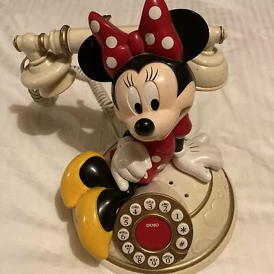 Vintage Disney Desk Telephone Minnie Mouse Collectible - See Description • $35.99