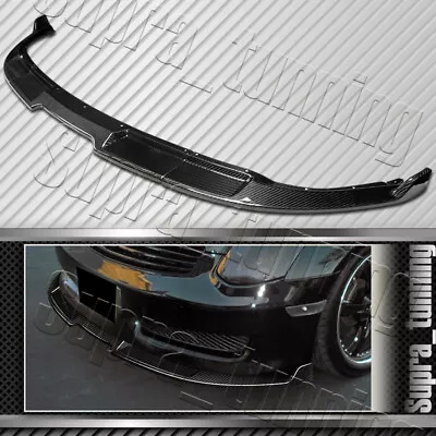 Real Carbon Fiber Front Bumper Spoiler Lip For 2003-2007 Infiniti G35 Coupe 2DR • $229.68