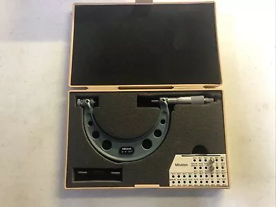 Mitutoyo 126-140. Thread Micrometer 3” - 4” With One Set Of Anvils 13- 9 TPI • $225