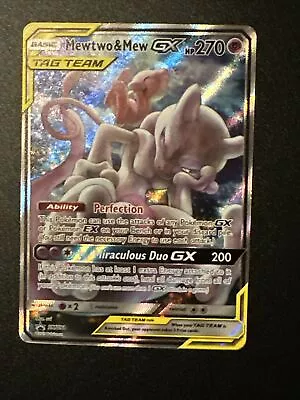 Pokémon TCG Mewtwo And Mew GX Sun & Moon SM191 Near Mint • $35