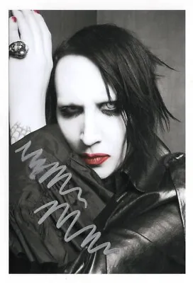 4x6 Hand Signed Autograph - Marilyn Manson • $49.95