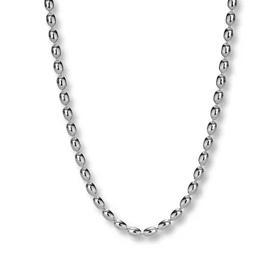 PANDORA Sterling Silver Rice Ball Bead Necklace 31.6   (Retired Piece) • £134.02