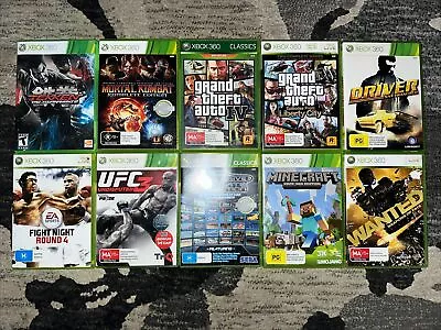 Xbox 360 Bulk Bundle Of X 10 Games. FAST FREE EXPRESS POST! • $69