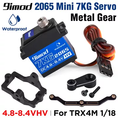 £15.30 • Buy 9IMOD 7kg 2065 Mini Servo Waterproof Metal Gear With Horn For TRX4M 1/18 RC Car