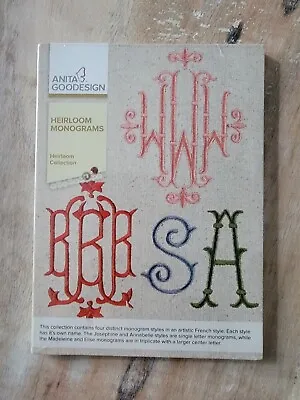 Heirloom Monograms Anita Goodesign Embroidery Machine Design CD NEW • $12.99