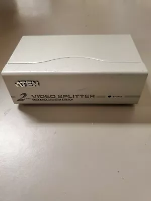 USED Aten 2 Port Video Splitter VS-92A 1:2 VGA Duplicator Unit Only • $13.95