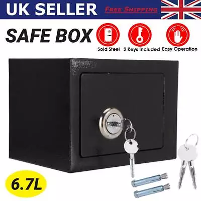Mini Electronic Password Security Safe Deposit Box Home Office Money Cash Safety • £22.99