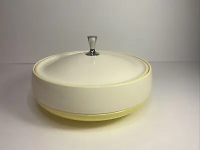 $20 • Buy Vintage Bopp Decker Plastic Vacron Covered Bowl Serving Dish MCM Yellow USA