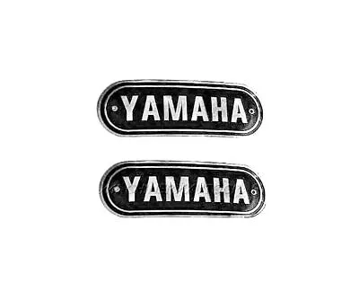 Early Yamaha RD250 R5 350 DS7 YDS7 YR5 Heavy Brass Customize Emblem Badge Set • £69.53