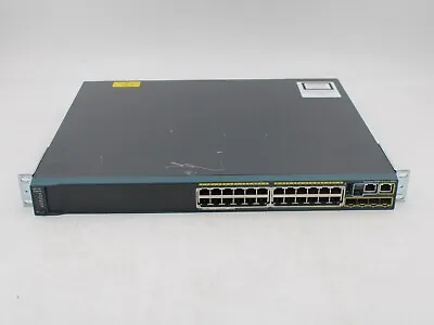 Cisco WS-C2960S-24PS-L Catalyst 24-Port 10/100/1000 Gigabit Ethernet Switch PoE • $40.95