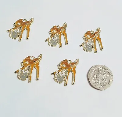 5 X CHARMS BAMBI WITH THUMPER PENDANTS ENAMEL METAL EEYORE AND WINNIE AVAILABLE  • £4.25