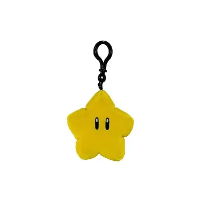 Mario Kart Star Plush Mocchi-Mocchi Clip On Hanger Super Star Keychain 4  • £7.95