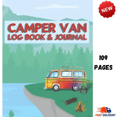 Camper Van Log Book And Journal Keep A Record Of All Your Van Life Adventures • £8.98