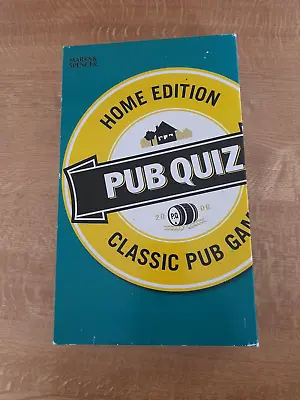 Marks And Spencer Pub Quiz Home Edition Classic Pub Game For Family Or Party • £9.55
