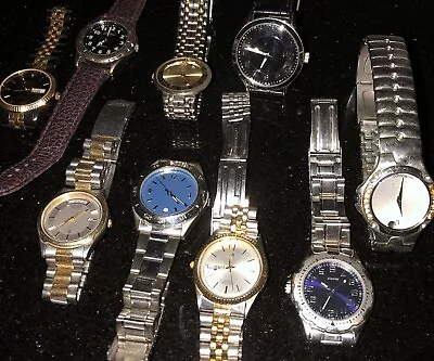 Vintage Watches  Movado Chrome Citizen Quartz/ Wholesale Lot Mens Rare • $14.99